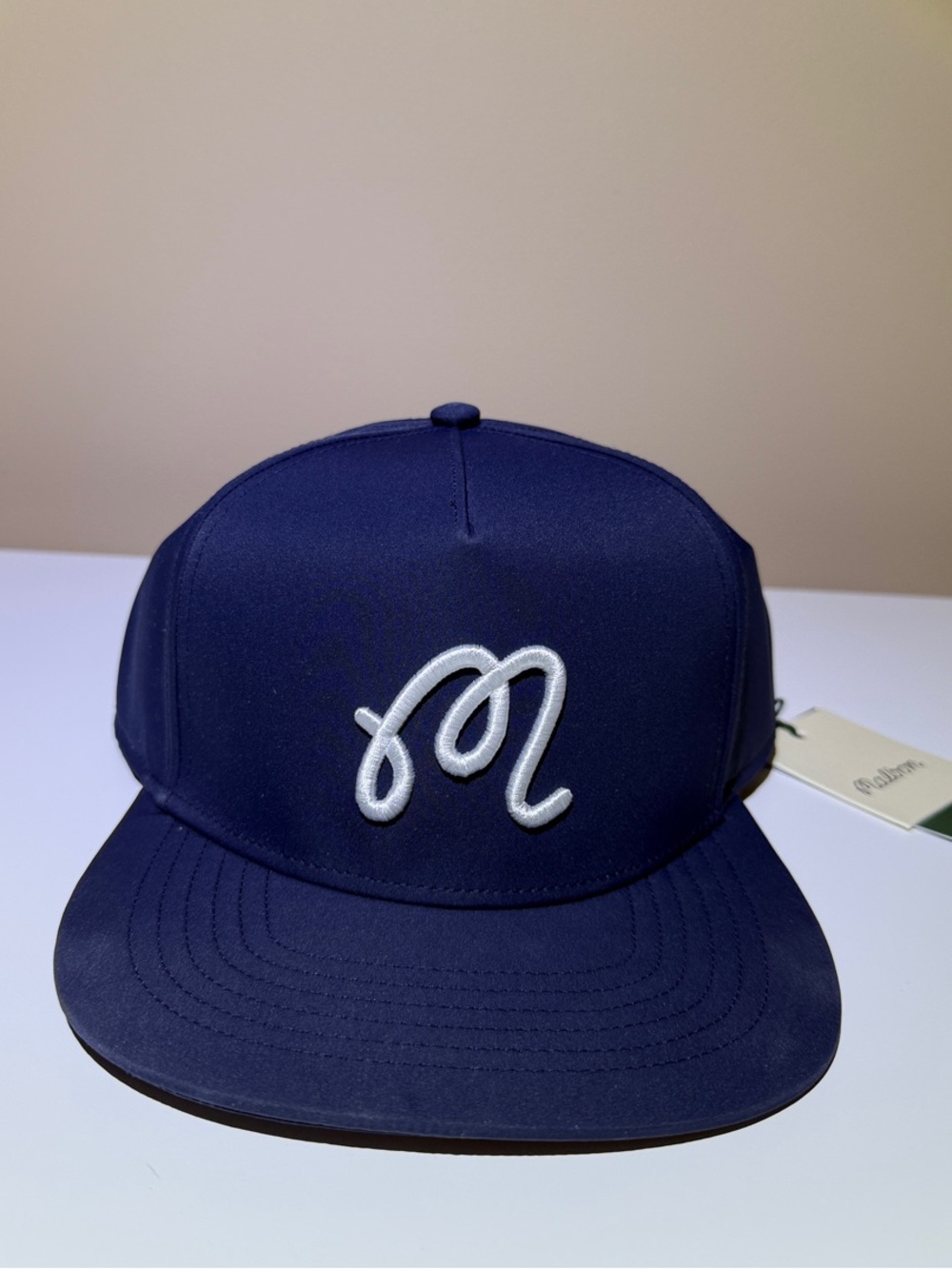 Malbon Snapback Hat - Navy Blue